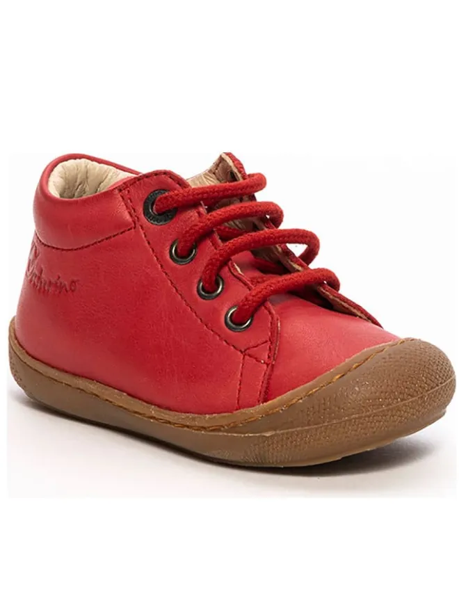 Leder-Lauflernschuhe "Cocoon" in Rot>Naturino Clearance