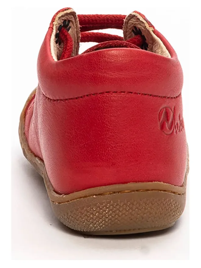 Leder-Lauflernschuhe "Cocoon" in Rot>Naturino Clearance