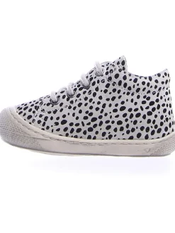 Naturino Lauflernschuhe^Leder-Lauflernschuhe "Cocoon" in Schwarz/ Weiß