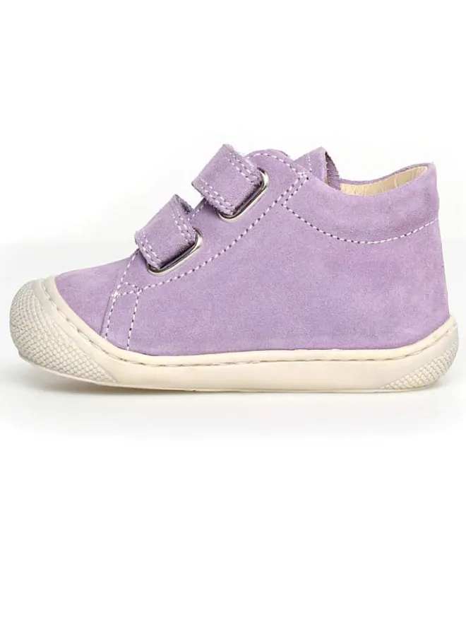 Leder-Lauflernschuhe "Cocoon" in Lila>Naturino New