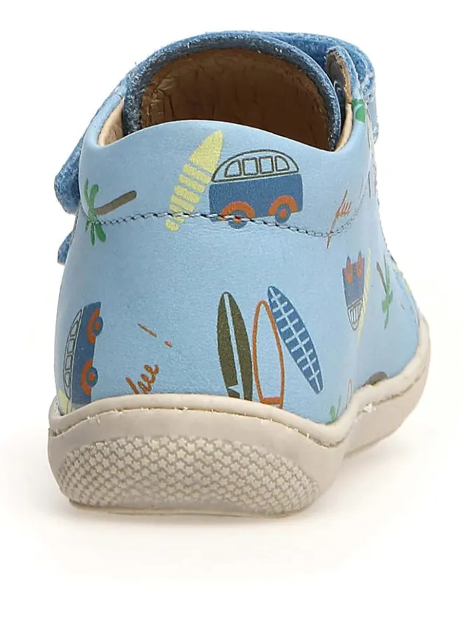 Leder-Lauflernschuhe "Cocoon" in Hellblau>Naturino Clearance
