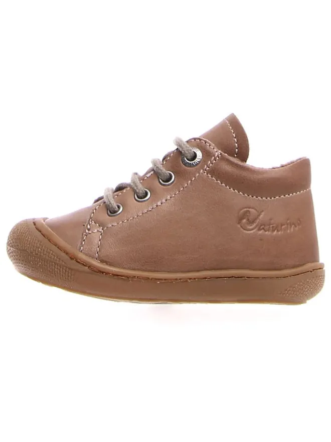 Leder-Lauflernschuhe "Cocoon" in Hellbraun>Naturino Clearance