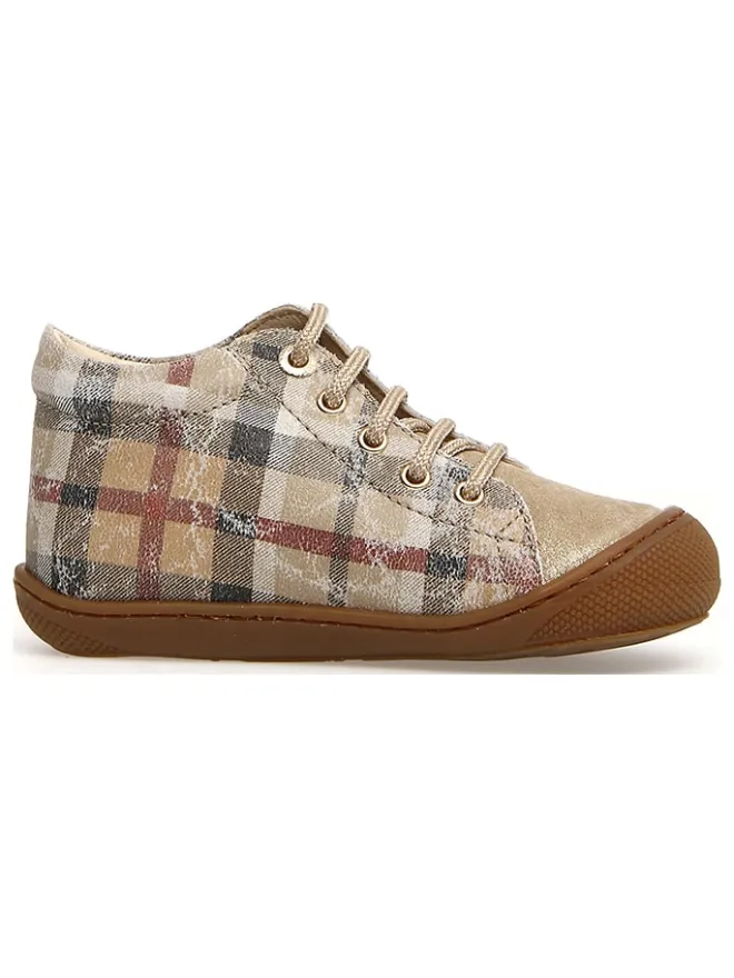 Leder-Lauflernschuhe "Cocoon" in Beige>Naturino Best
