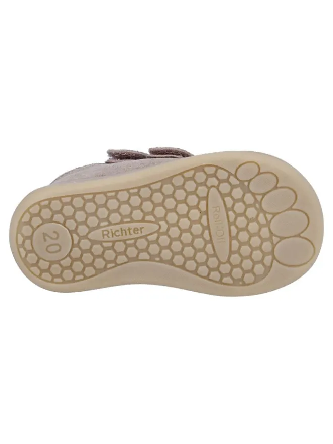 Leder-Lauflernschuhe "Dash" in Beige>Richter Shoes Best