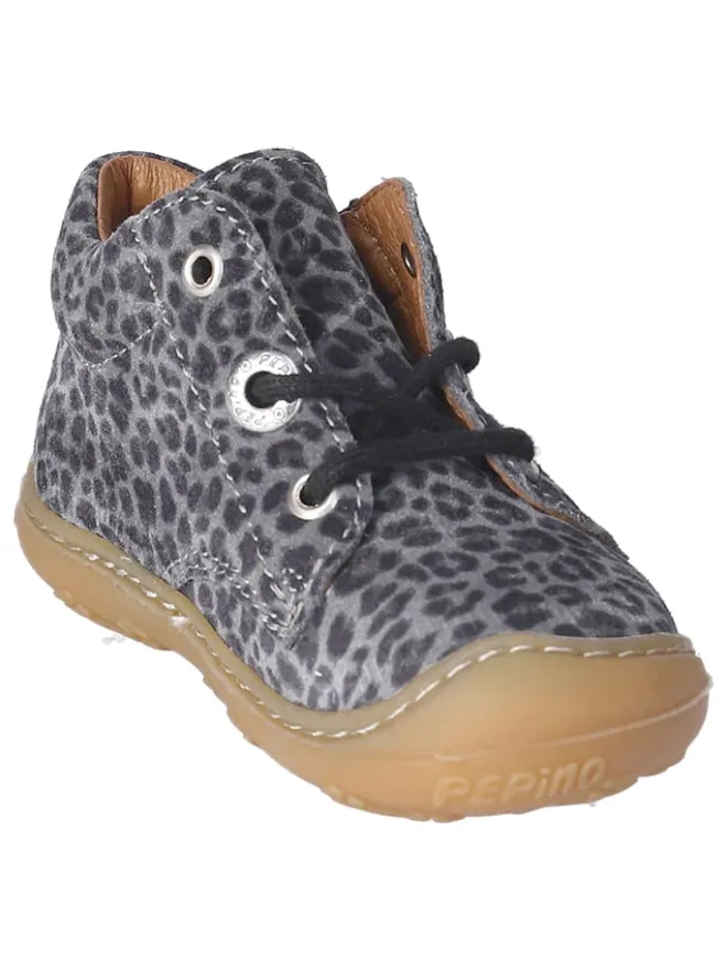 PEPINO Lauflernschuhe^Leder-Lauflernschuhe "Dots" in Grau