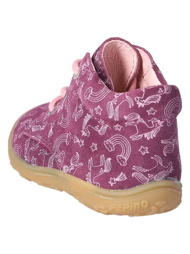 PEPINO Lauflernschuhe^Leder-Lauflernschuhe "Dots" in Lila