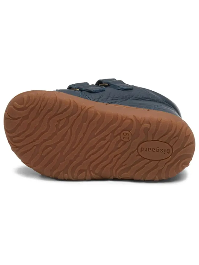 Leder-Lauflernschuhe "Hale" in Dunkelblau>bisgaard New