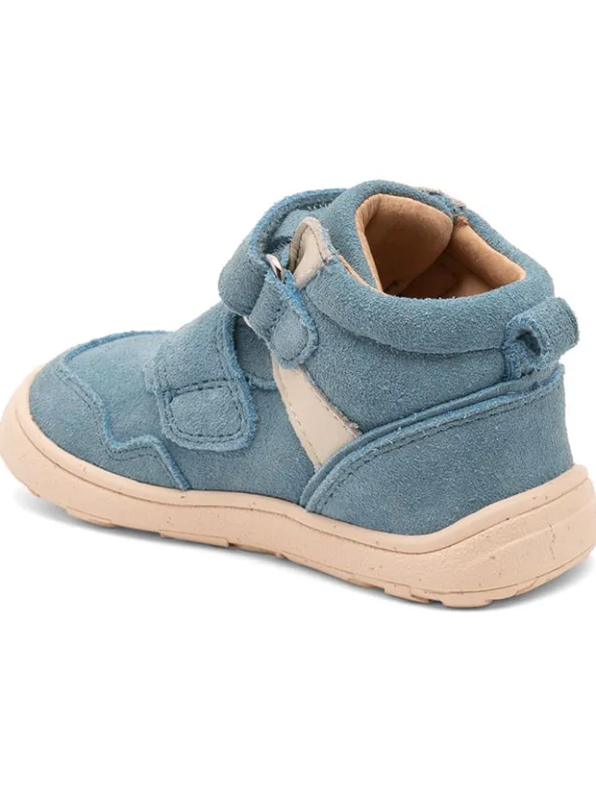 Leder-Lauflernschuhe in Blau/ Creme>bisgaard Best