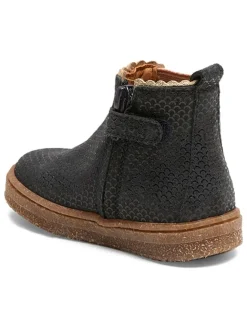 Leder-Lauflernschuhe in Dunkelblau>bisgaard Online