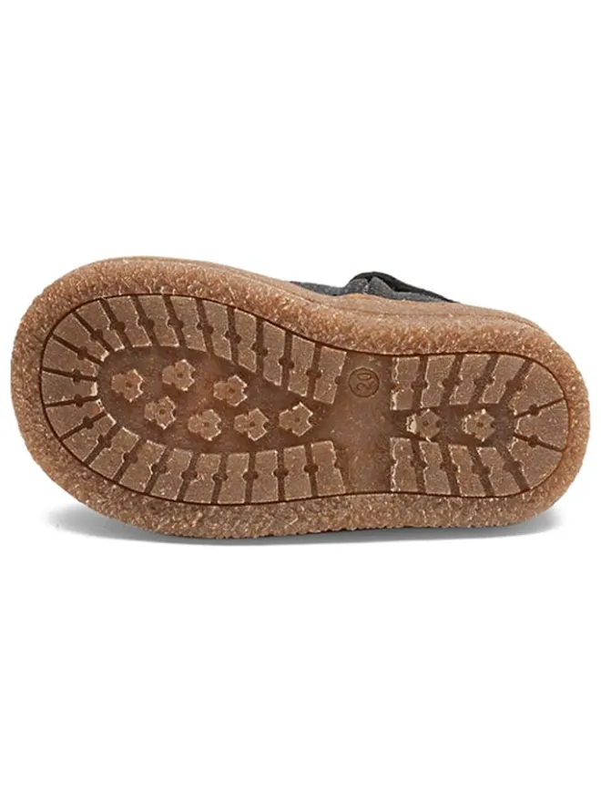Leder-Lauflernschuhe in Dunkelblau>bisgaard Online
