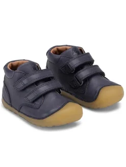 Leder-Lauflernschuhe "Petit Velcro" in Dunkelblau>Bundgaard Sale