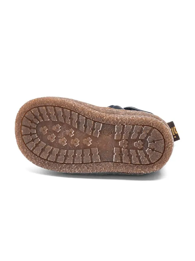 bisgaard Lauflernschuhe^Leder-Lauflernschuhe "Phillip" in Dunkelblau/ Braun