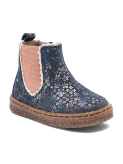 bisgaard Lauflernschuhe^Leder-Lauflernschuhe "Siggi" in Blau/ Rosa