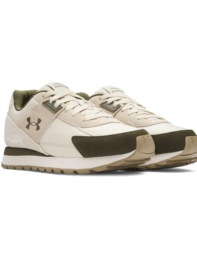 Leder-Laufschuhe in Beige/ Khaki>Under Armour Online