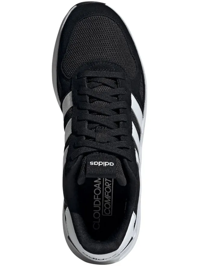 adidas Sportschuhe^Leder-Laufschuhe "Run 84" in Schwarz/ Weiß