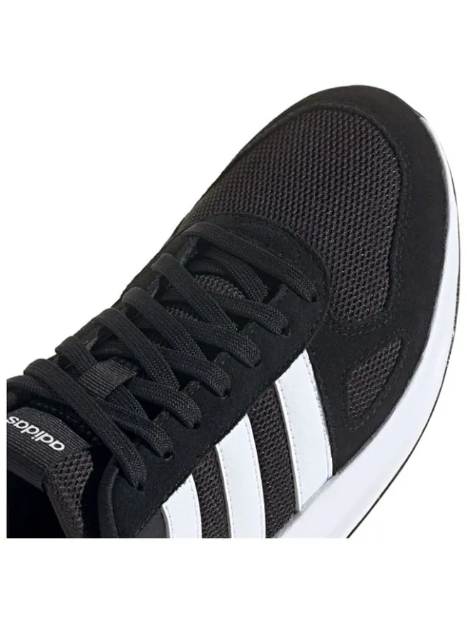 adidas Sportschuhe^Leder-Laufschuhe "Run 84" in Schwarz/ Weiß