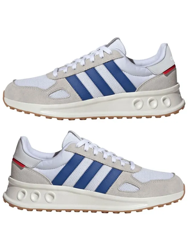 Leder-Laufschuhe "Run 84" in Weiß/ Blau/ Beige>adidas