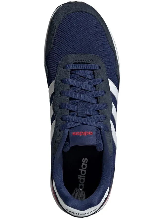 adidas Sneakers^Leder-Laufschuhe "RUN 60s" in Dunkelblau/ Rot/ Weiß
