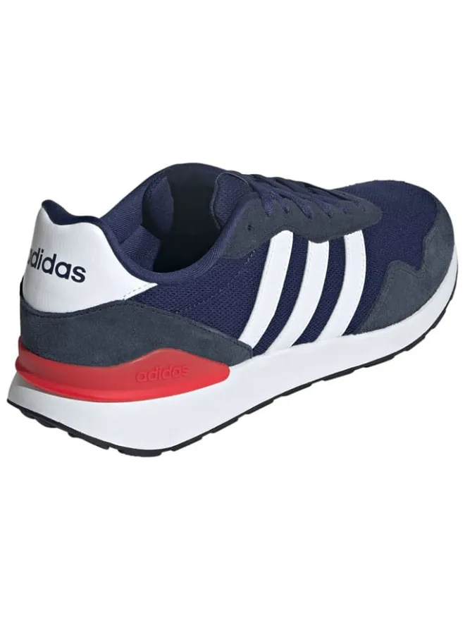 adidas Sneakers^Leder-Laufschuhe "RUN 60s" in Dunkelblau/ Rot/ Weiß