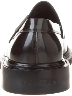 Calvin Klein Halbschuhe^Leder-Loafer in Schwarz