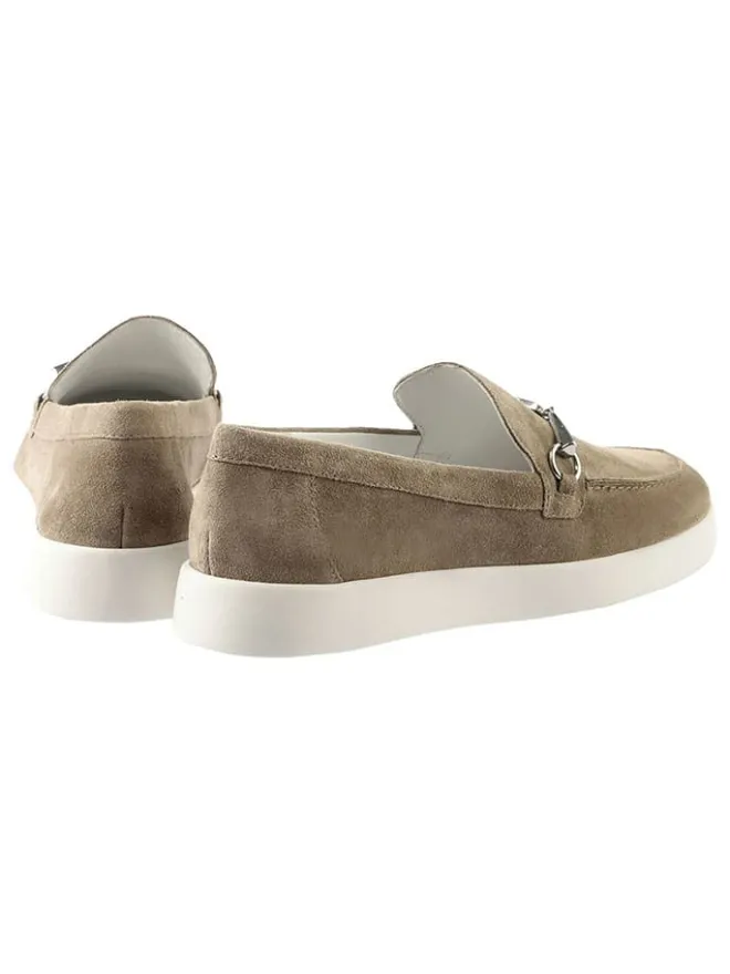 Högl Halbschuhe^Leder-Mokassins "Allen" in Hellbraun