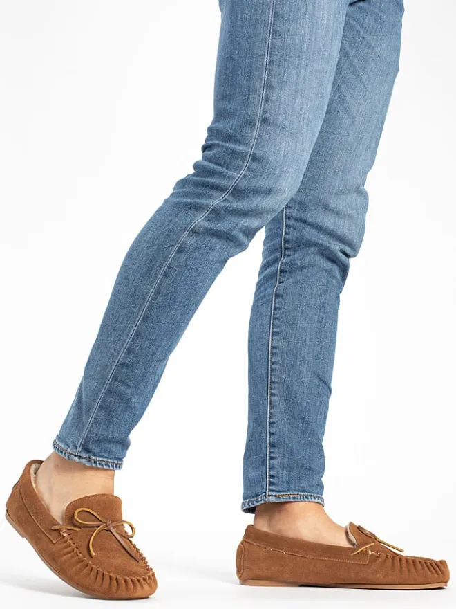 ISLAND BOOT Halbschuhe^Leder-Mokassins "Anor" in Hellbraun