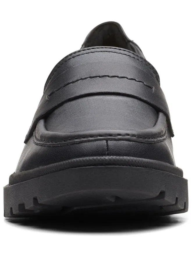 Clarks Halbschuhe^Leder-Mokassins "Calla Ease" in Schwarz