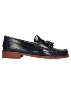 Leder-Mokassins "Edward" in Dunkelblau>MELVIN & HAMILTON New