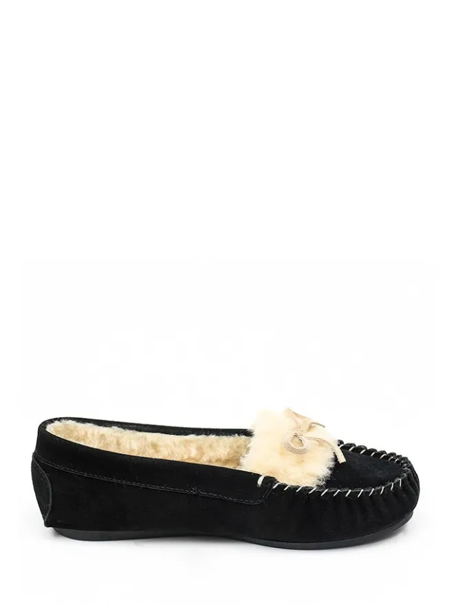 Leder-Mokassins "Idril" in Schwarz>NICEBAY Outlet