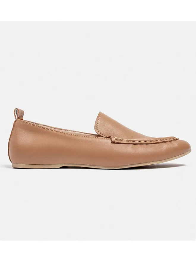 loft37 Halbschuhe^Leder-Mokassins in Beige