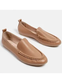 loft37 Halbschuhe^Leder-Mokassins in Beige