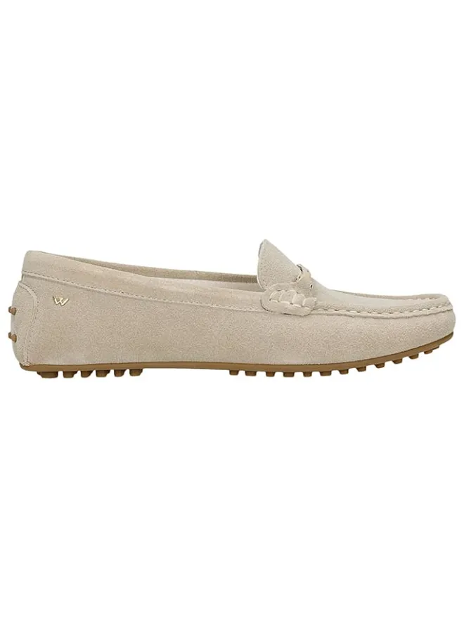 Leder-Mokassins in Beige>Wojas Clearance
