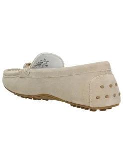 Leder-Mokassins in Beige><noscript><img width=