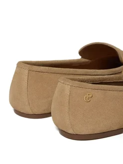 Leder-Mokassins in Beige><noscript><img width=
