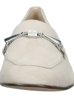 Leder-Mokassins in Beige><noscript><img width=