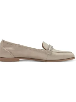 Tamaris Halbschuhe^Leder-Mokassins in Beige