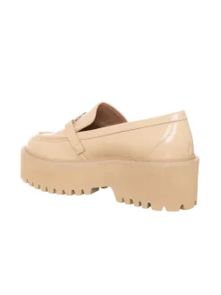 Leder-Mokassins in Beige><noscript><img width=