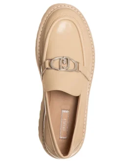 Leder-Mokassins in Beige><noscript><img width=