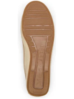 Leder-Mokassins in Beige><noscript><img width=