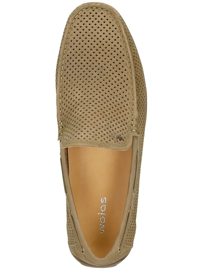 Wojas Halbschuhe^Leder-Mokassins in Beige
