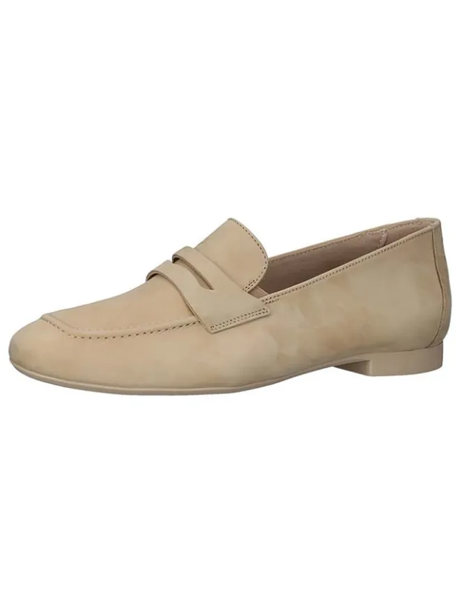 Paul Green Halbschuhe^Leder-Mokassins in Beige