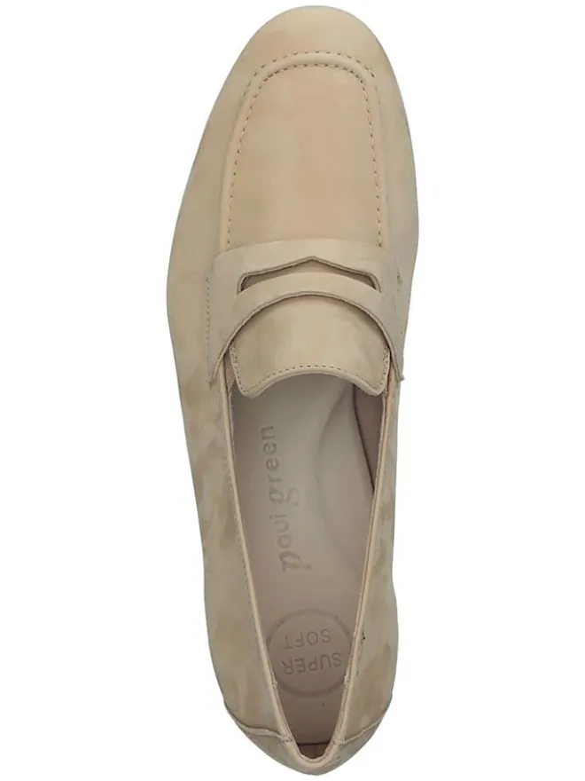 Paul Green Halbschuhe^Leder-Mokassins in Beige