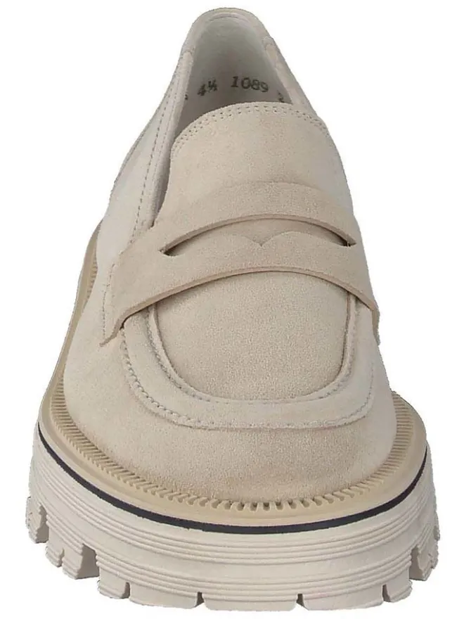 Paul Green Halbschuhe^Leder-Mokassins in Beige