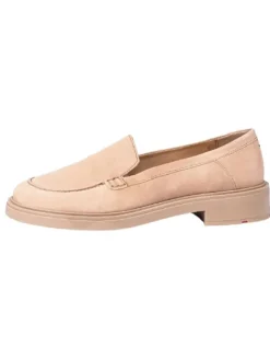 Leder-Mokassins in Beige><noscript><img width=