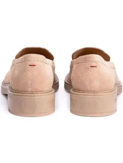 Leder-Mokassins in Beige><noscript><img width=