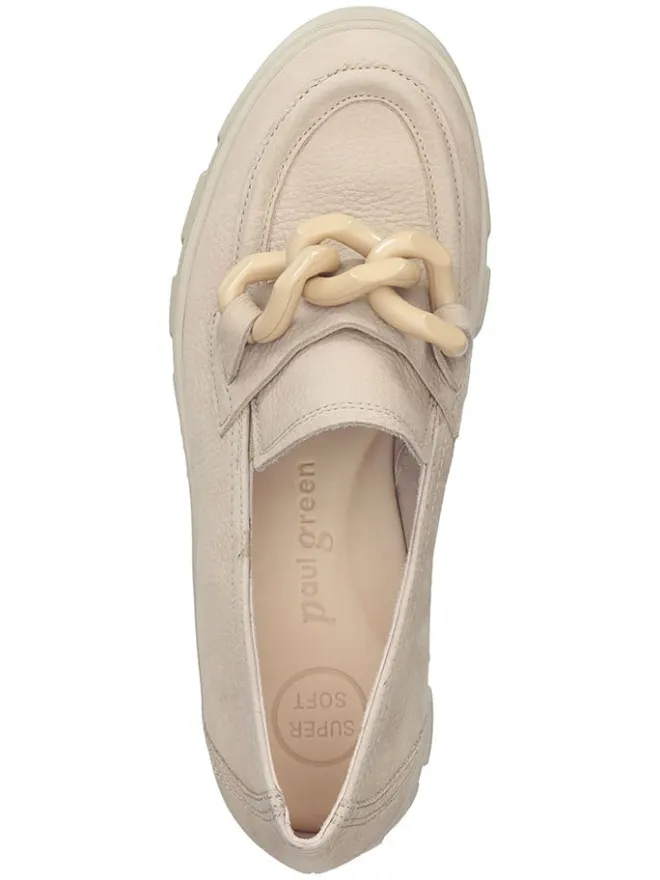 Leder-Mokassins in Beige>Paul Green Discount