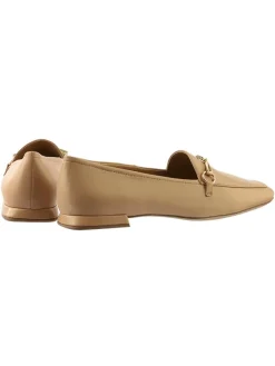 Leder-Mokassins in Beige><noscript><img width=