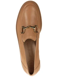 Leder-Mokassins in Beige><noscript><img width=
