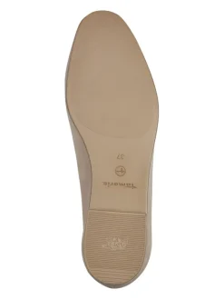 Leder-Mokassins in Beige><noscript><img width=