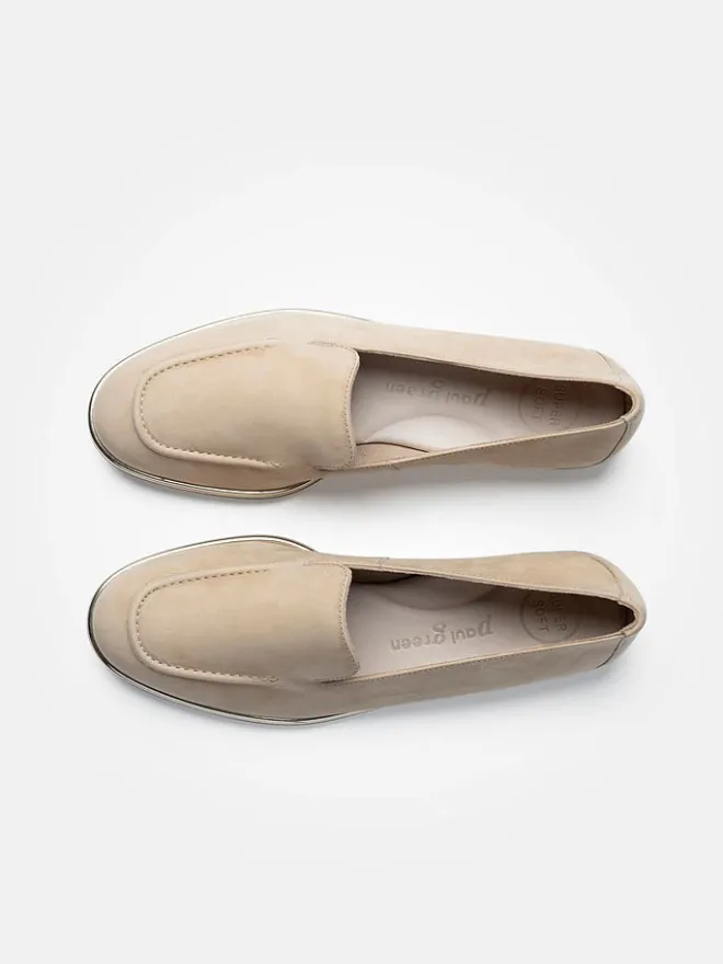Leder-Mokassins in Beige>Paul Green